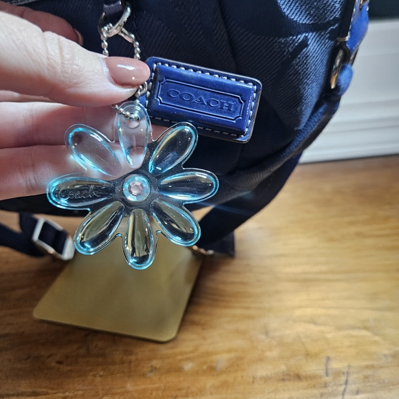 Coach Blue Pattern Backpack - Picture 2 of 5